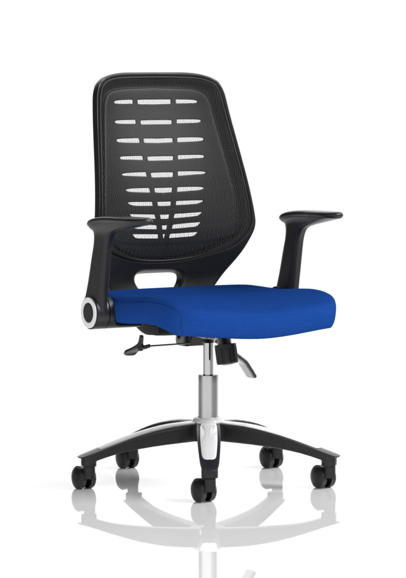 PassPro Medium Mesh Back Task Operator Office Chair with Arms - Image 11
