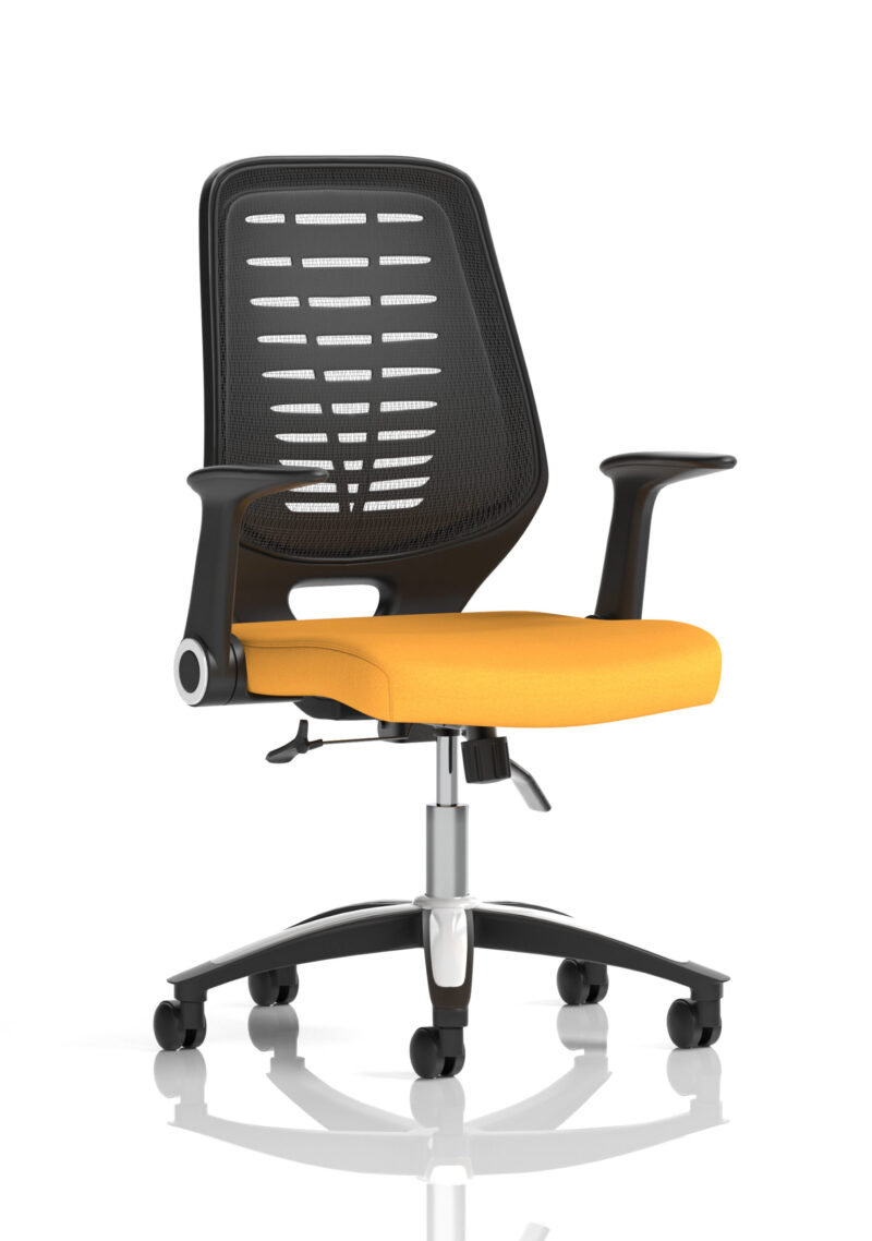 PassPro Medium Mesh Back Task Operator Office Chair with Arms - Image 15