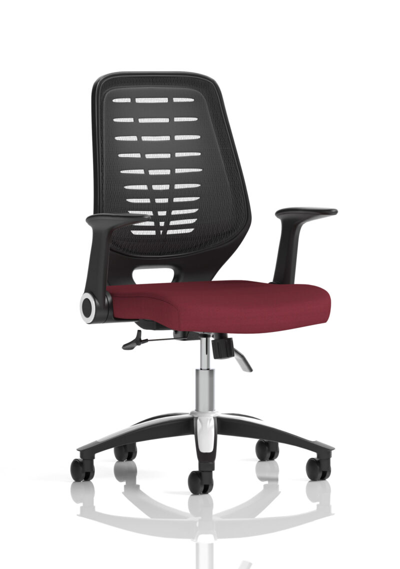 PassPro Medium Mesh Back Task Operator Office Chair with Arms - Image 17