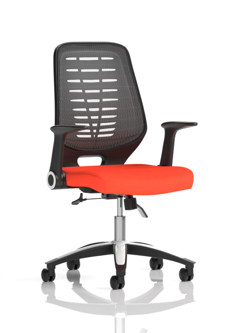 PassPro Medium Mesh Back Task Operator Office Chair with Arms - Image 34
