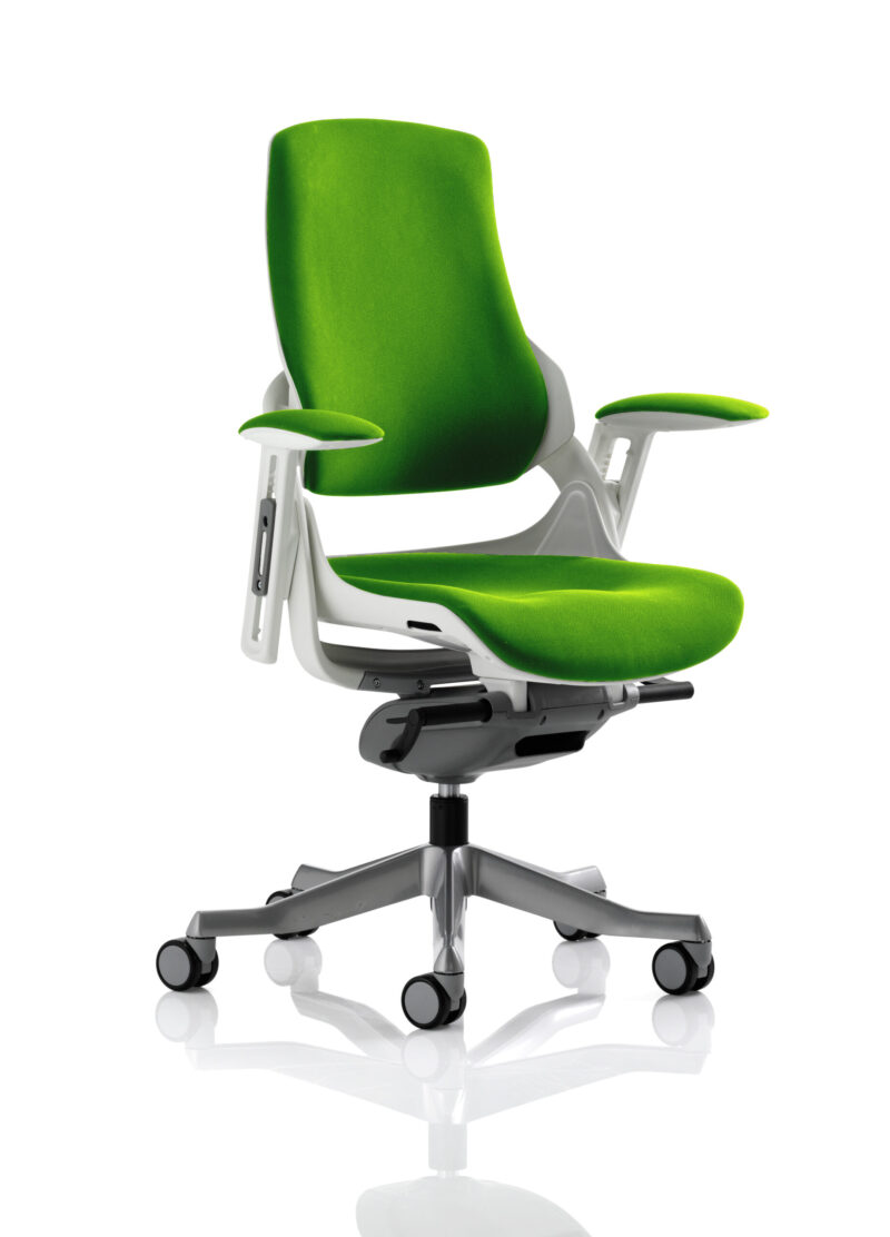 Pure High Back White Shell Executive Office Chair with Arms - Image 51