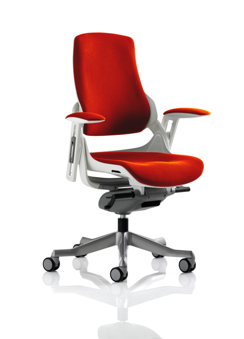 Pure High Back White Shell Executive Office Chair with Arms - Image 53