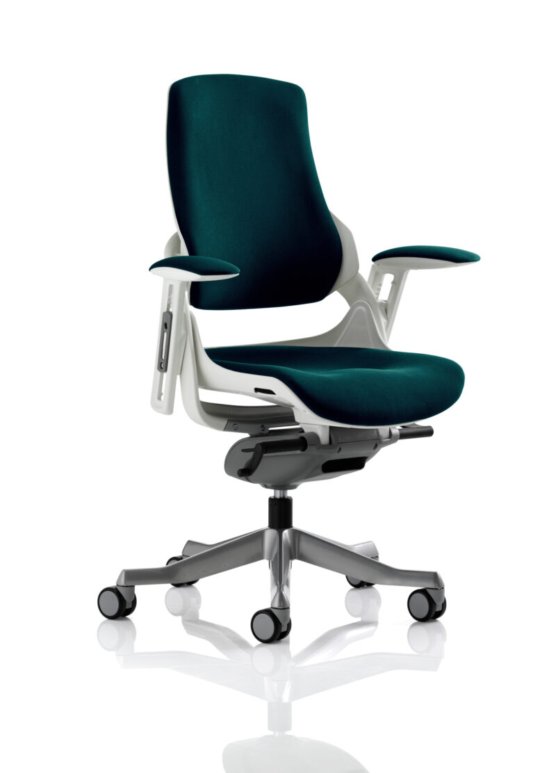 Pure High Back White Shell Executive Office Chair with Arms - Image 56