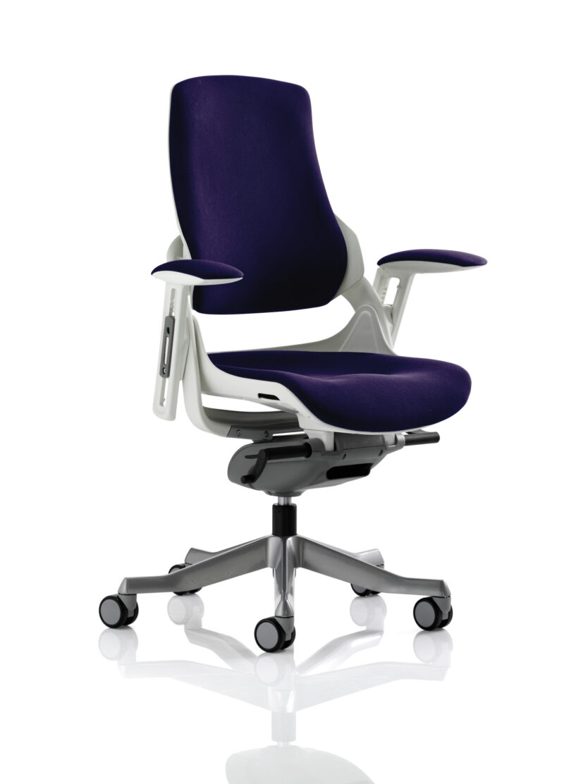 Pure High Back White Shell Executive Office Chair with Arms - Image 57