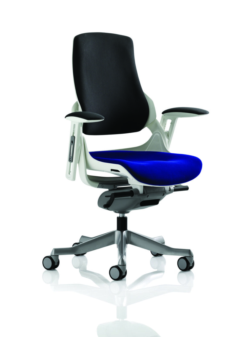 Pure High Back White Shell Executive Office Chair with Arms - Image 60