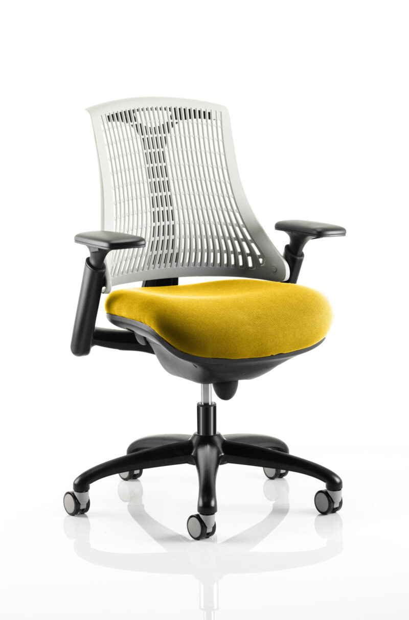Shift Medium Back Black Frame Task Operator Office Chair with Arms - Image 28
