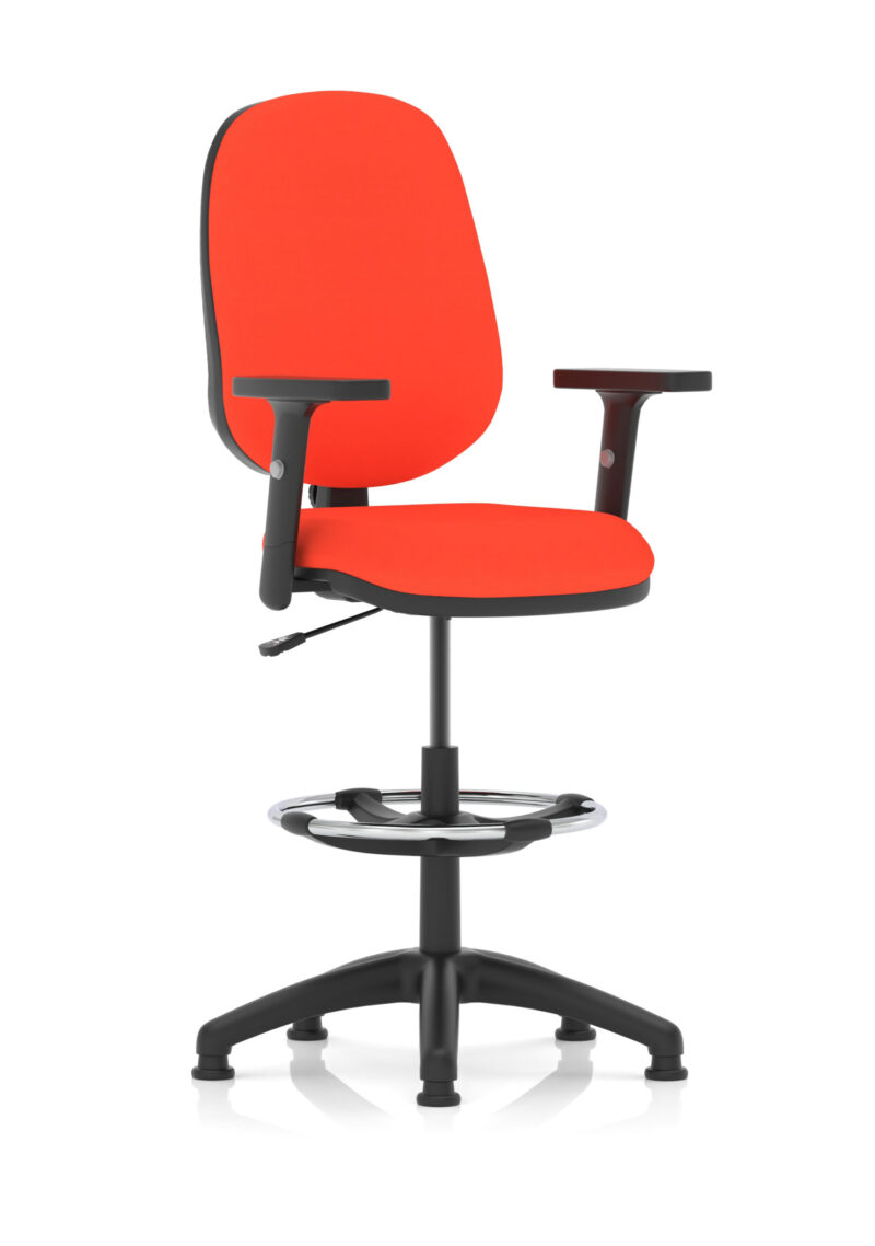 Nova Plus I Medium Back Task Operator Office Chair with Hi Rise Draughtsman Kit - Image 21
