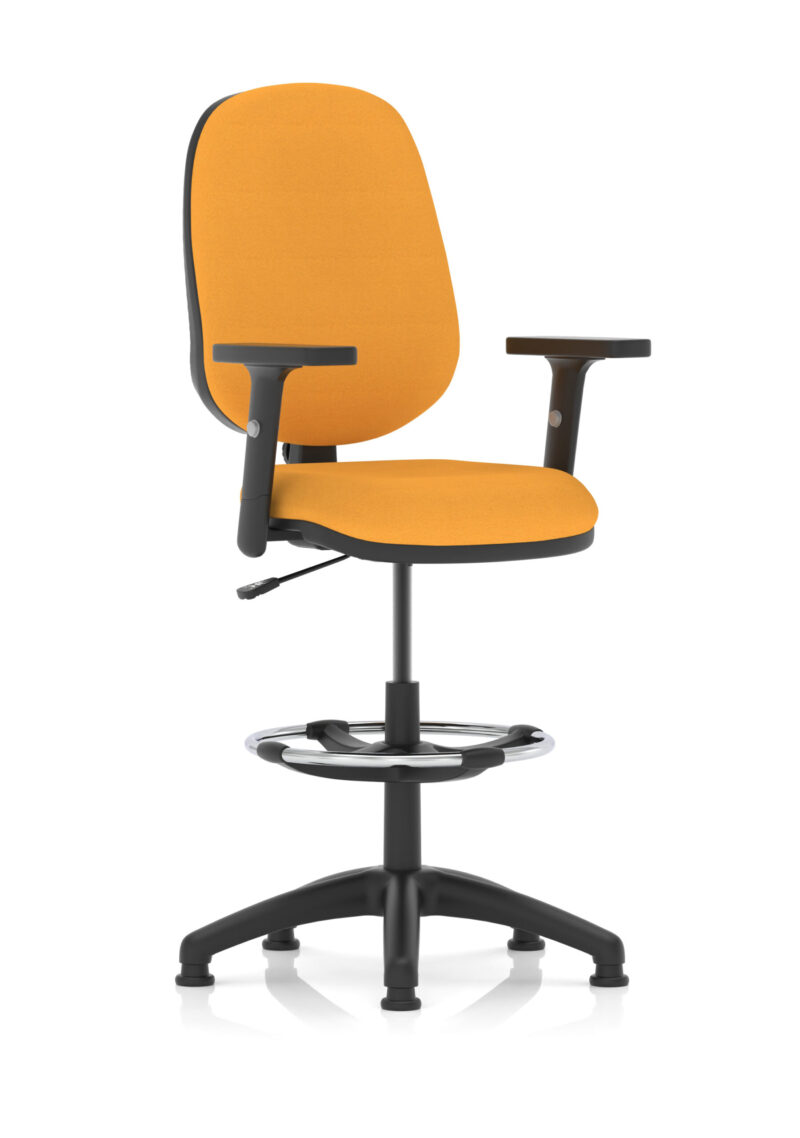 Nova Plus I Medium Back Task Operator Office Chair with Hi Rise Draughtsman Kit - Image 22