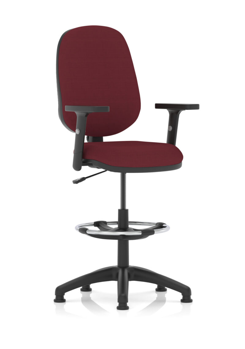 Nova Plus I Medium Back Task Operator Office Chair with Hi Rise Draughtsman Kit - Image 23