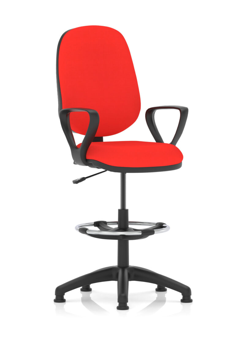 Nova Plus I Medium Back Task Operator Office Chair with Hi Rise Draughtsman Kit - Image 26