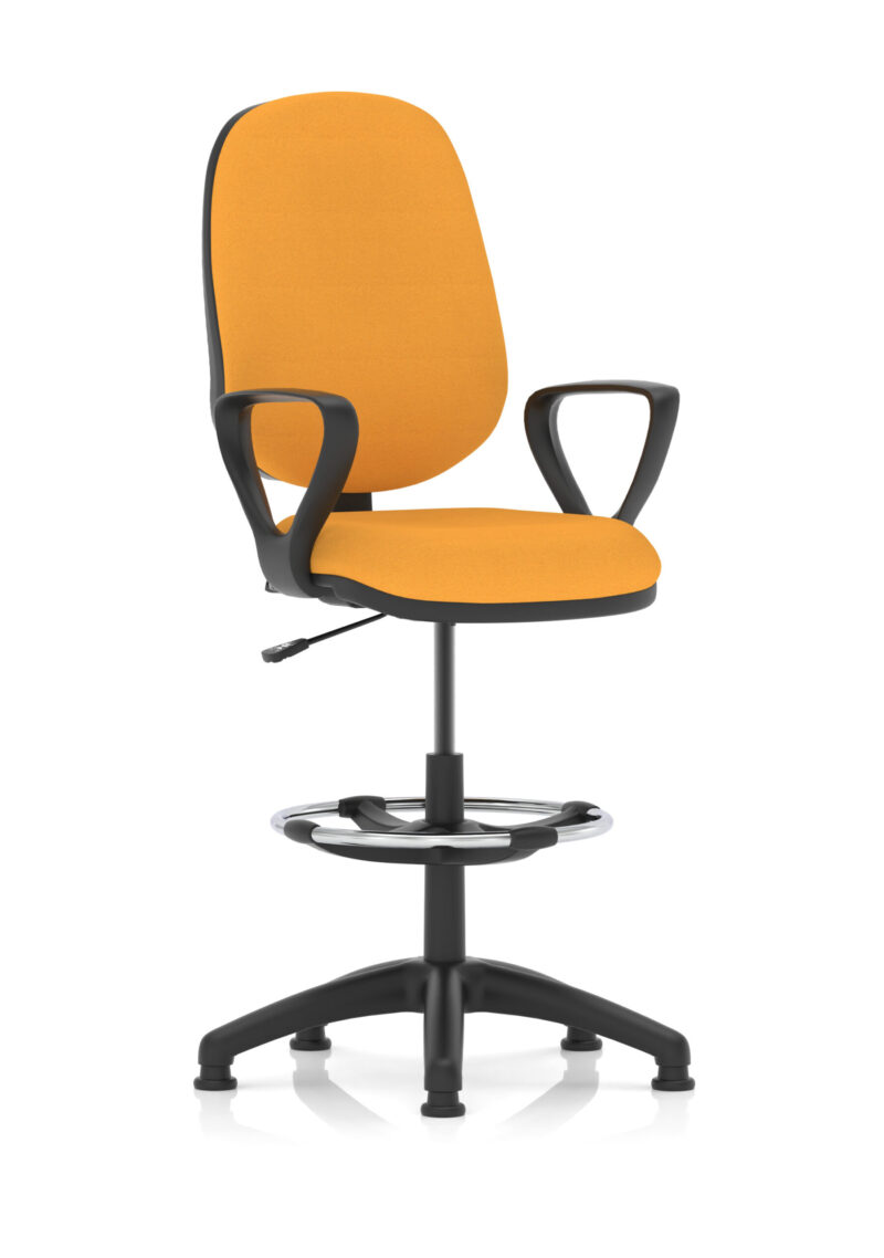 Nova Plus I Medium Back Task Operator Office Chair with Hi Rise Draughtsman Kit - Image 30