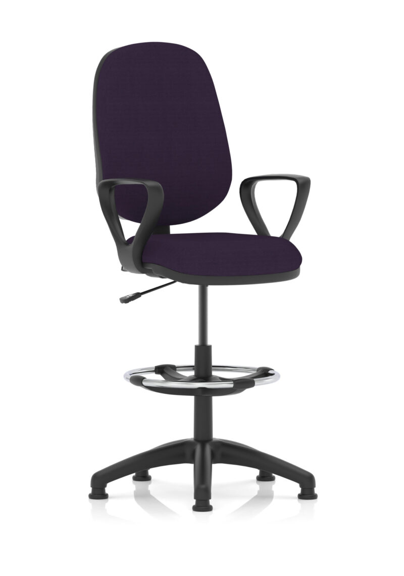 Nova Plus I Medium Back Task Operator Office Chair with Hi Rise Draughtsman Kit - Image 33