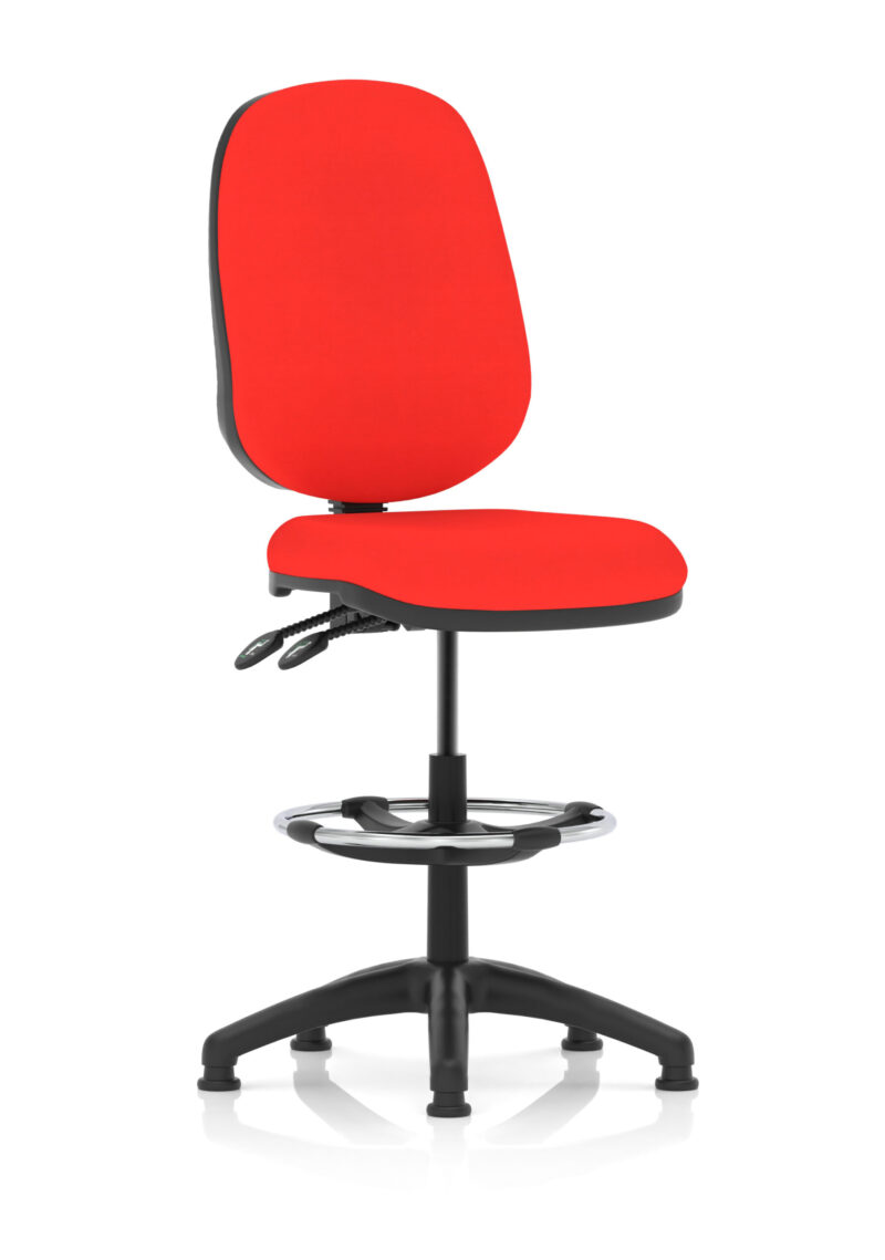 Nova Plus II Task Operator Office Chair with Hi Rise Draughtsman Kit - Image 13