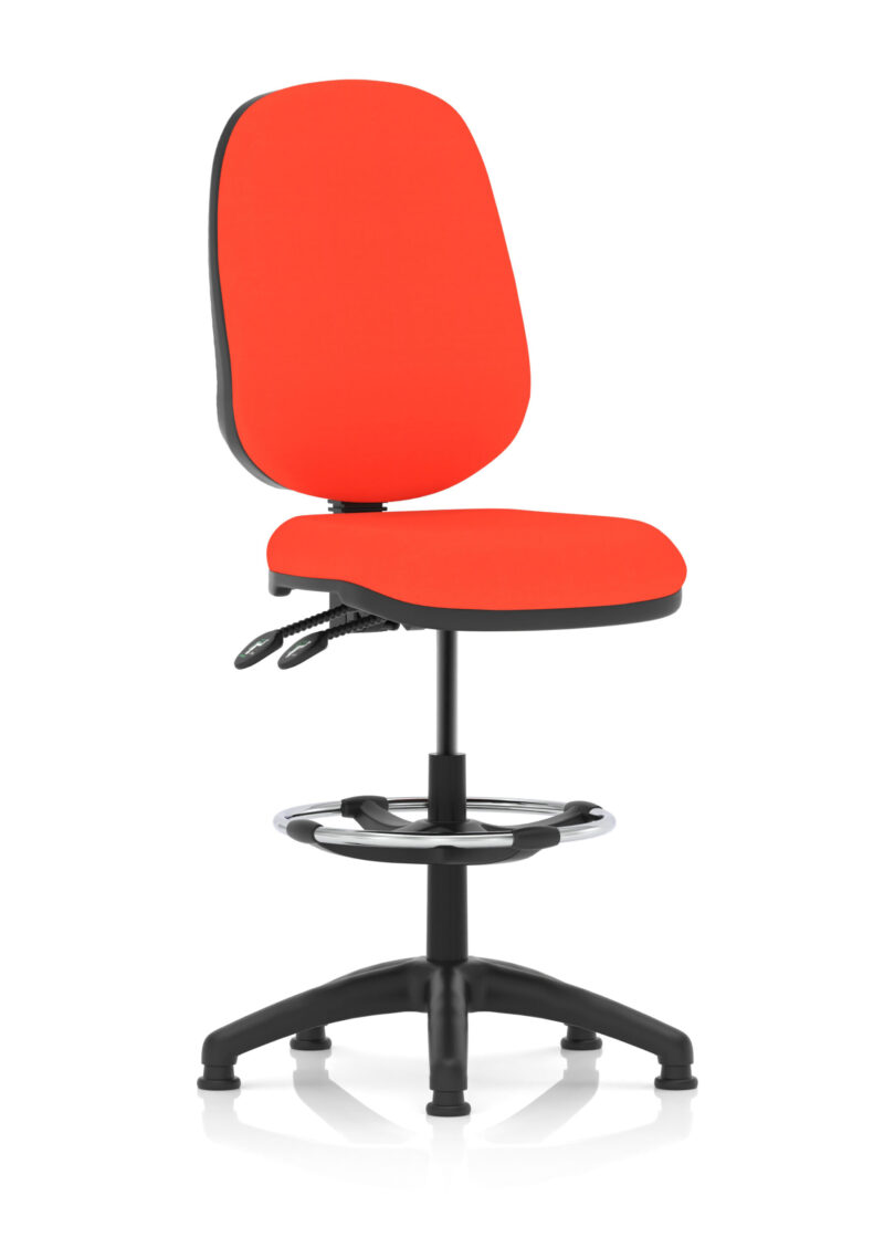 Nova Plus II Task Operator Office Chair with Hi Rise Draughtsman Kit - Image 22