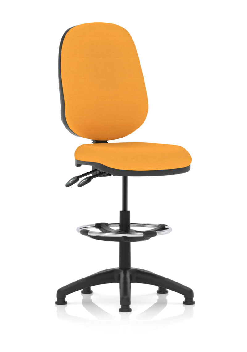 Nova Plus II Task Operator Office Chair with Hi Rise Draughtsman Kit - Image 25