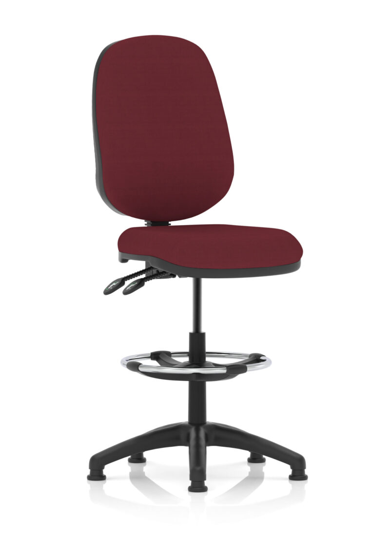 Nova Plus II Task Operator Office Chair with Hi Rise Draughtsman Kit - Image 28