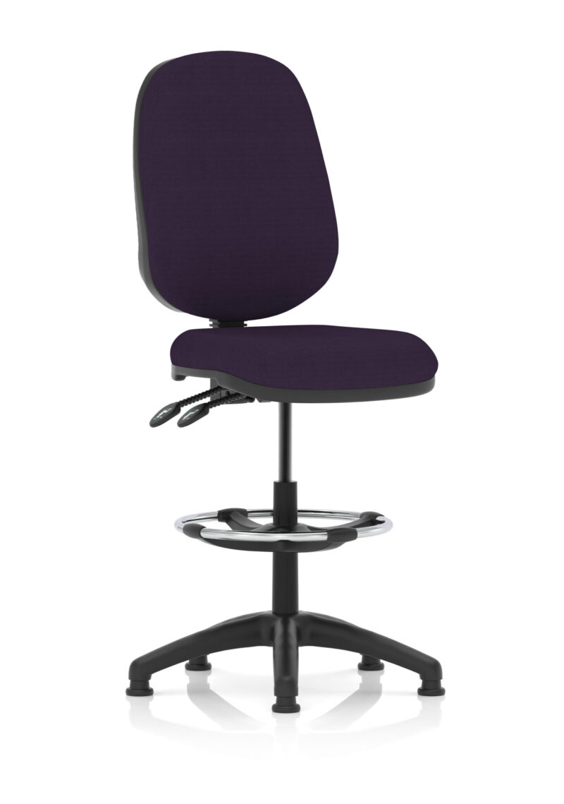 Nova Plus II Task Operator Office Chair with Hi Rise Draughtsman Kit - Image 34