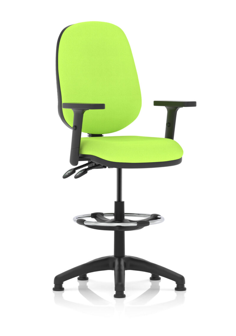 Nova Plus II Task Operator Office Chair with Hi Rise Draughtsman Kit - Image 18