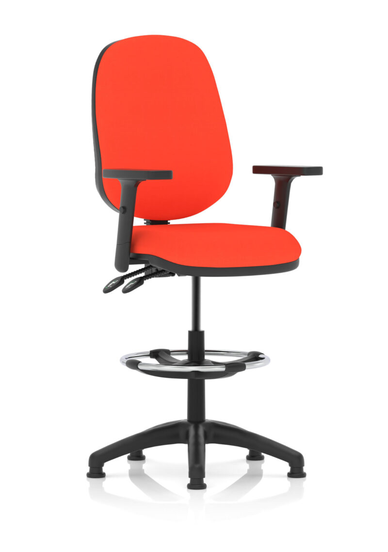 Nova Plus II Task Operator Office Chair with Hi Rise Draughtsman Kit - Image 24