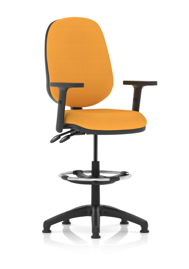 Nova Plus II Task Operator Office Chair with Hi Rise Draughtsman Kit - Image 27