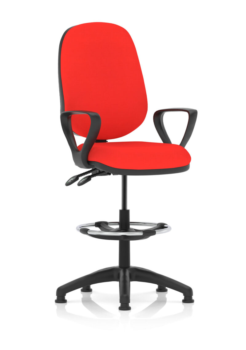 Nova Plus II Task Operator Office Chair with Hi Rise Draughtsman Kit - Image 14