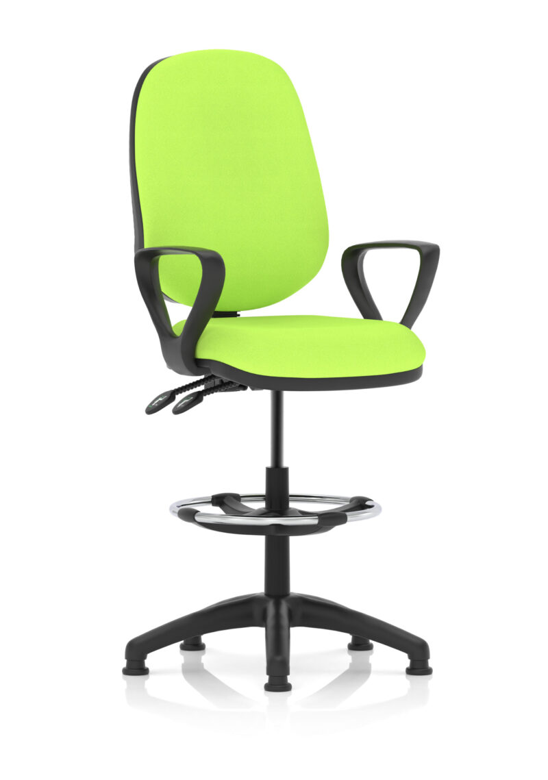 Nova Plus II Task Operator Office Chair with Hi Rise Draughtsman Kit - Image 17
