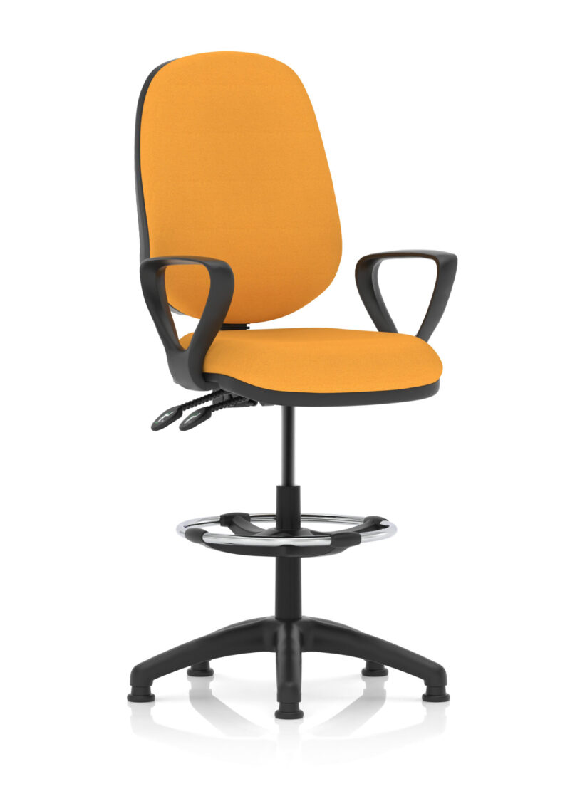 Nova Plus II Task Operator Office Chair with Hi Rise Draughtsman Kit - Image 26