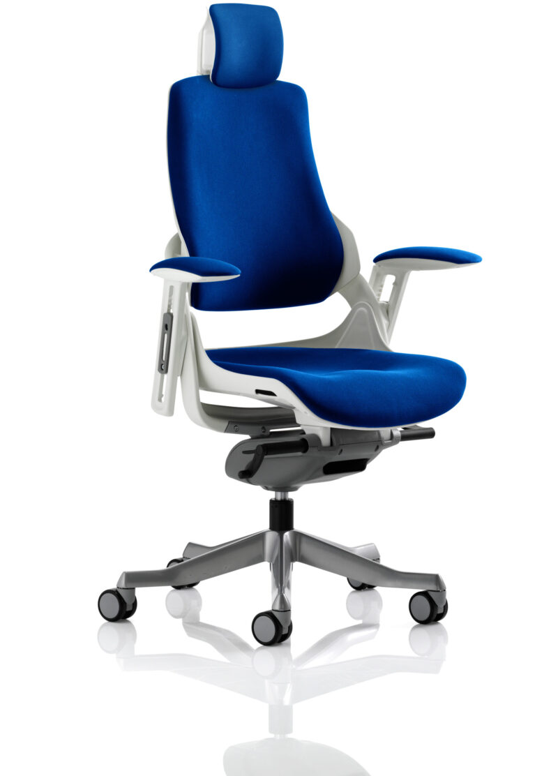 Pure High Back White Shell Executive Office Chair with Arms - Image 73
