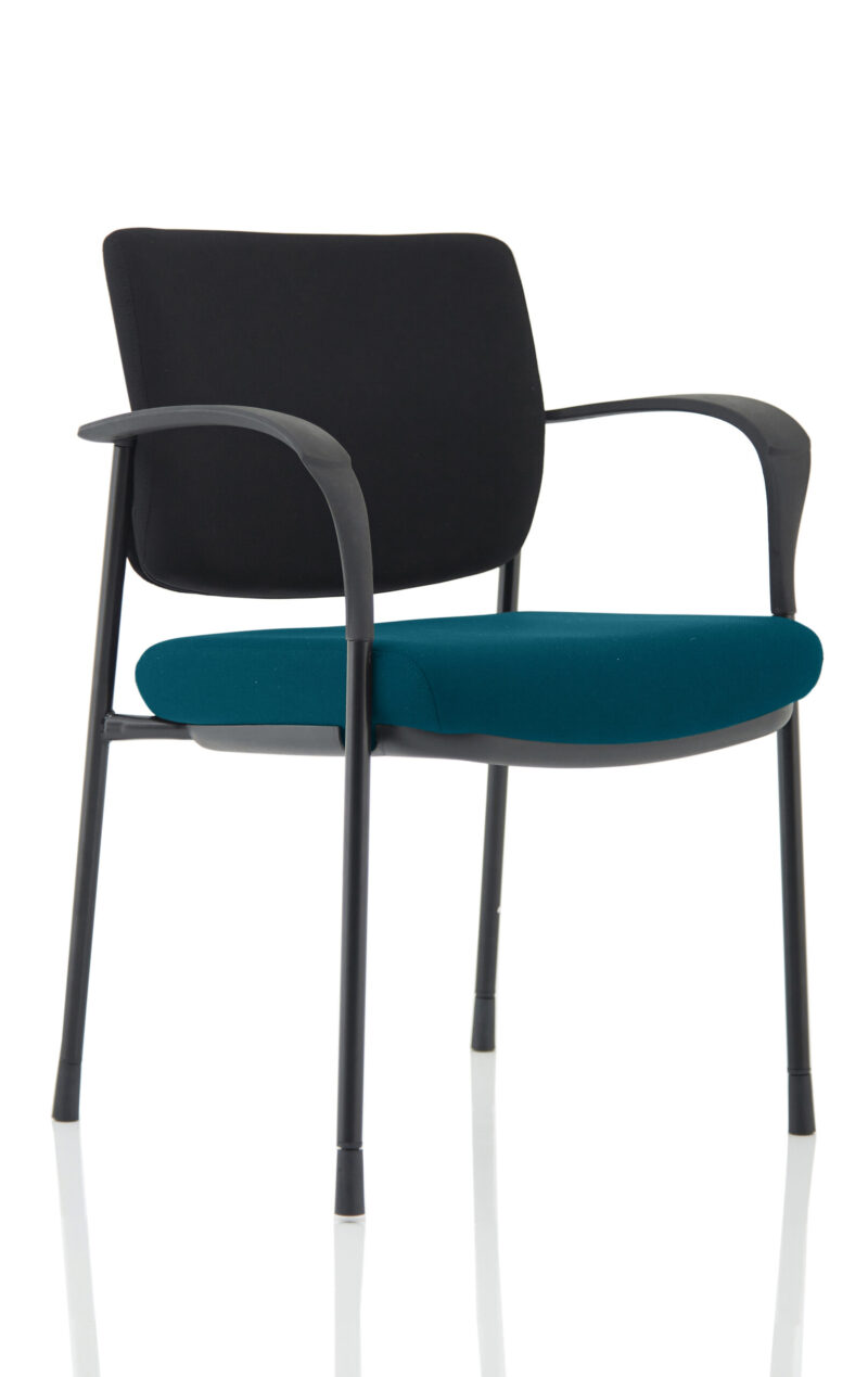 Cambridge Deluxe Medium Back Stacking Visitor Office Chair with Arms - Image 3