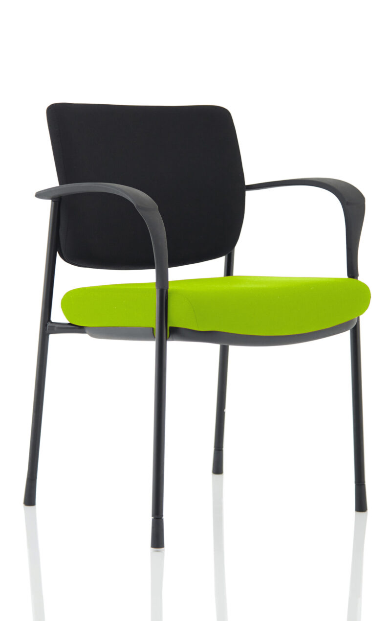 Cambridge Deluxe Medium Back Stacking Visitor Office Chair with Arms - Image 4