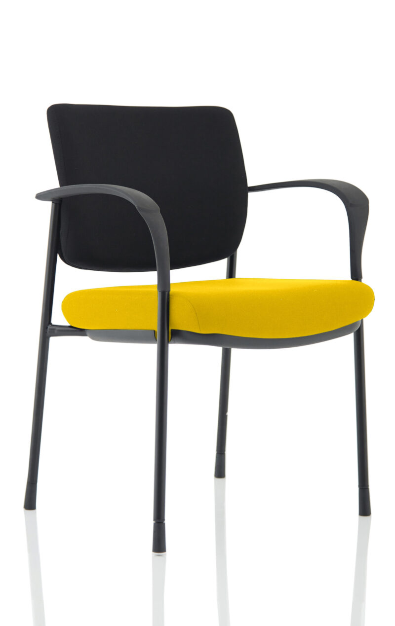 Cambridge Deluxe Medium Back Stacking Visitor Office Chair with Arms - Image 5