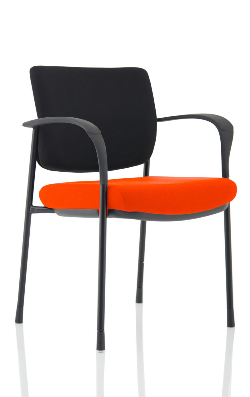 Cambridge Deluxe Medium Back Stacking Visitor Office Chair with Arms - Image 7