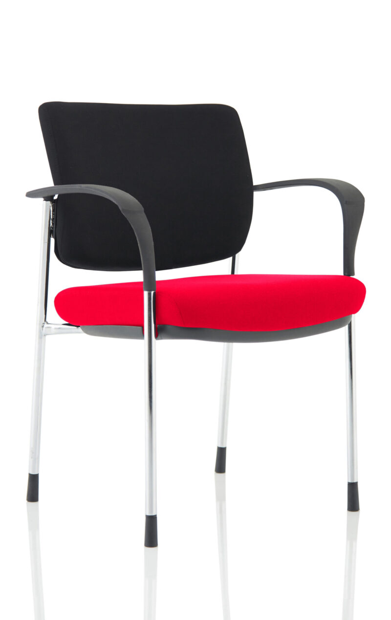 Cambridge Deluxe Medium Back Stacking Visitor Office Chair with Arms - Image 9