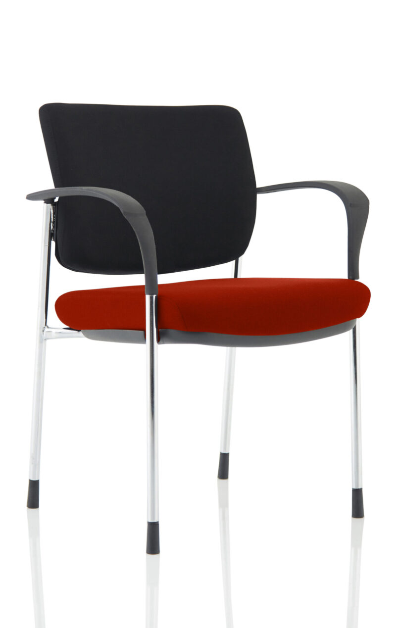 Cambridge Deluxe Medium Back Stacking Visitor Office Chair with Arms - Image 10