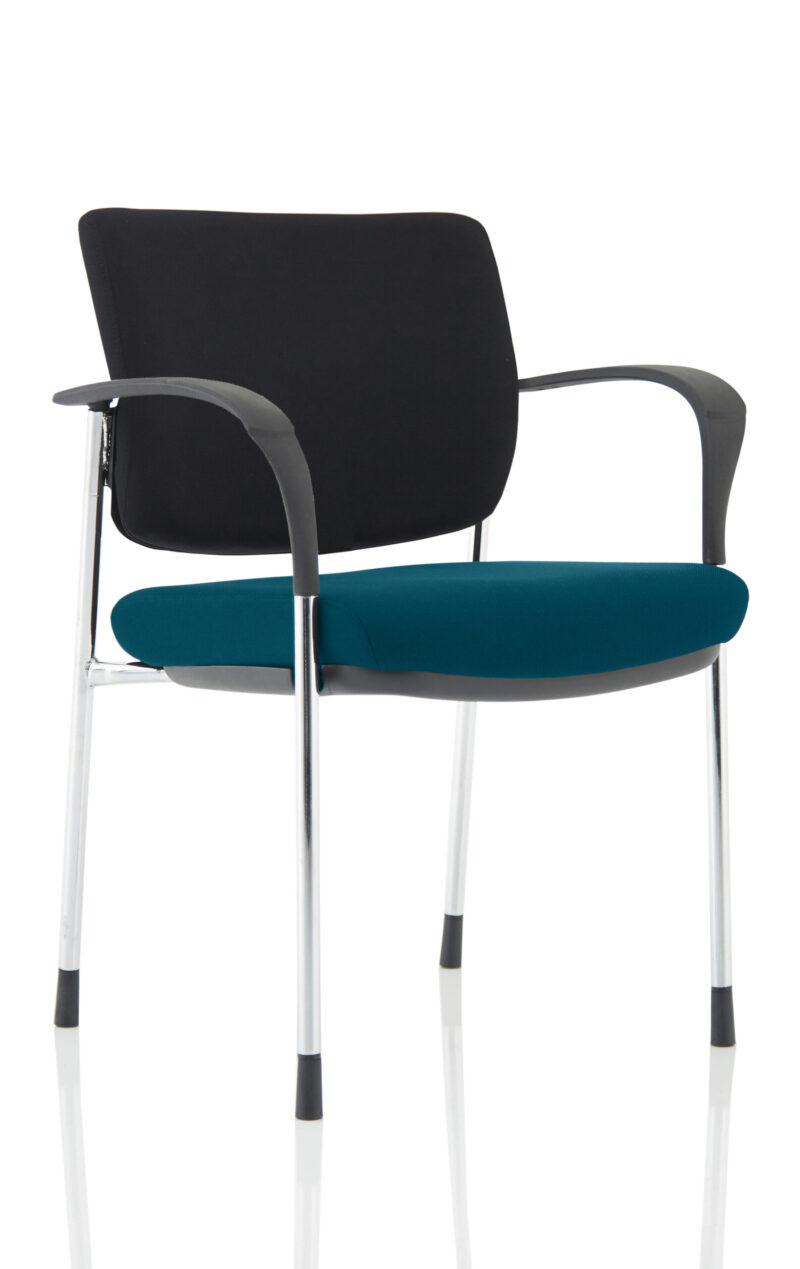 Cambridge Deluxe Medium Back Stacking Visitor Office Chair with Arms - Image 11