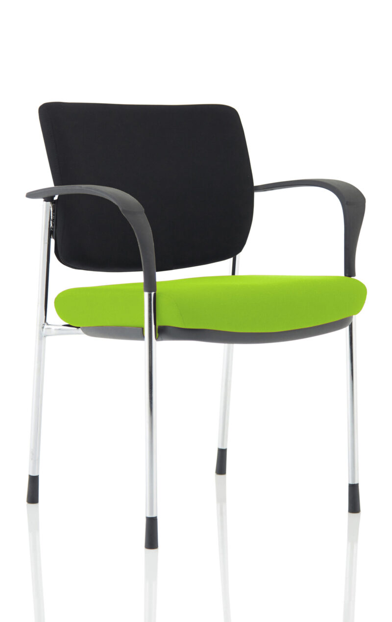 Cambridge Deluxe Medium Back Stacking Visitor Office Chair with Arms - Image 12