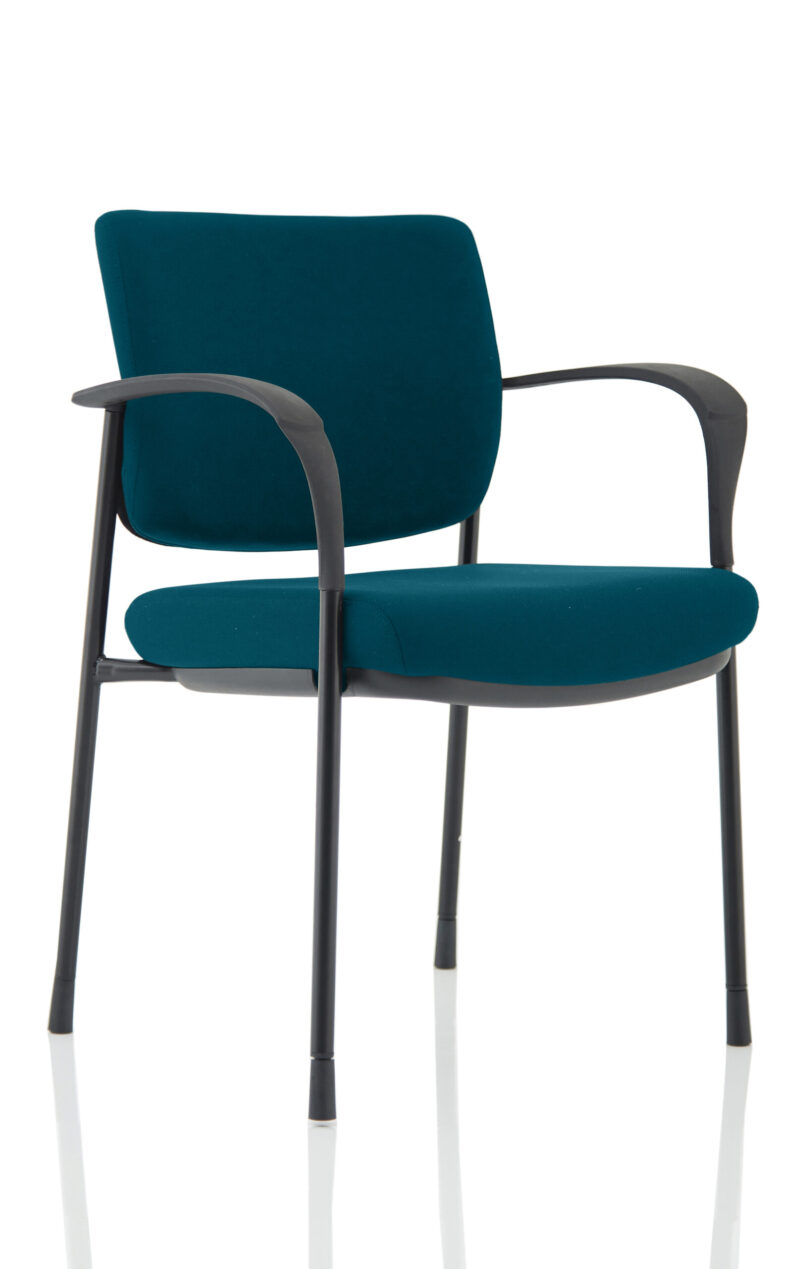 Cambridge Deluxe Medium Back Stacking Visitor Office Chair with Arms - Image 19