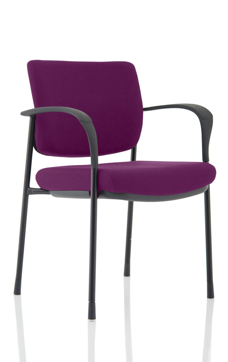 Cambridge Deluxe Medium Back Stacking Visitor Office Chair with Arms - Image 24