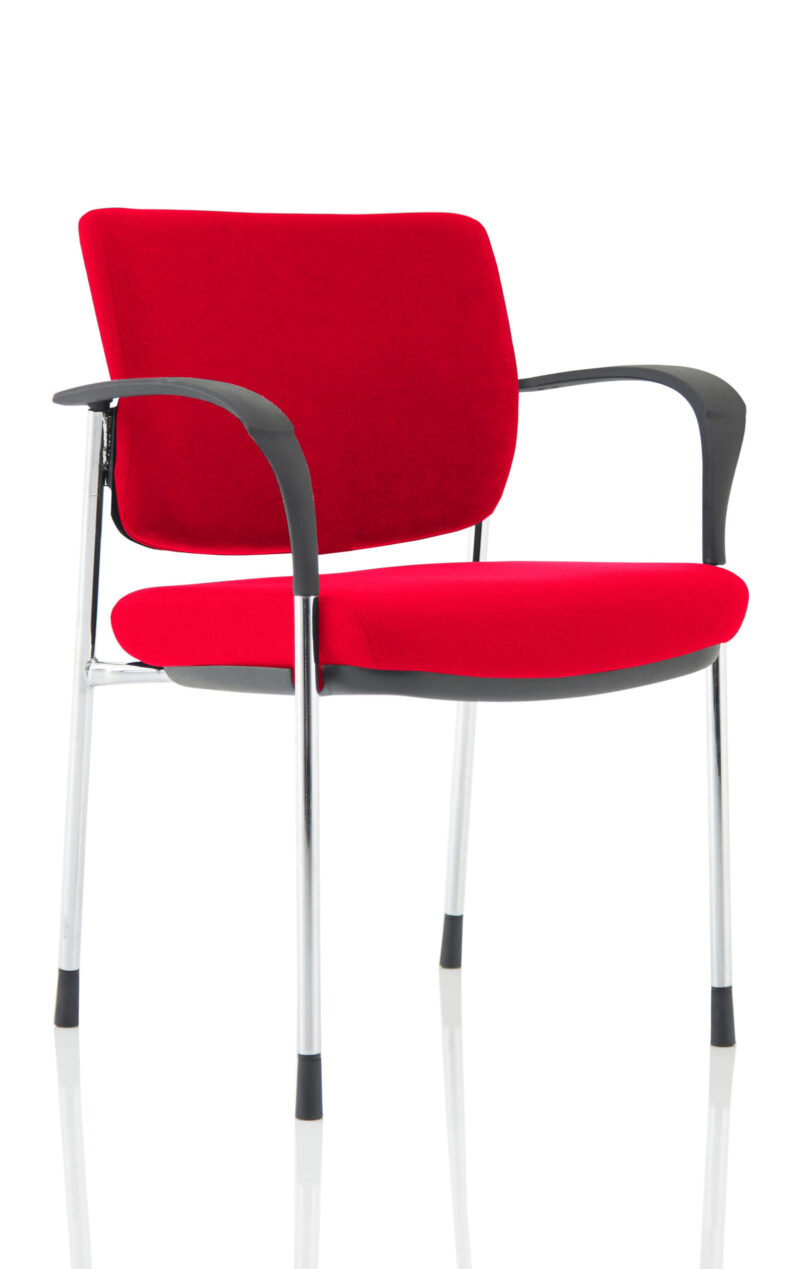 Cambridge Deluxe Medium Back Stacking Visitor Office Chair with Arms - Image 25