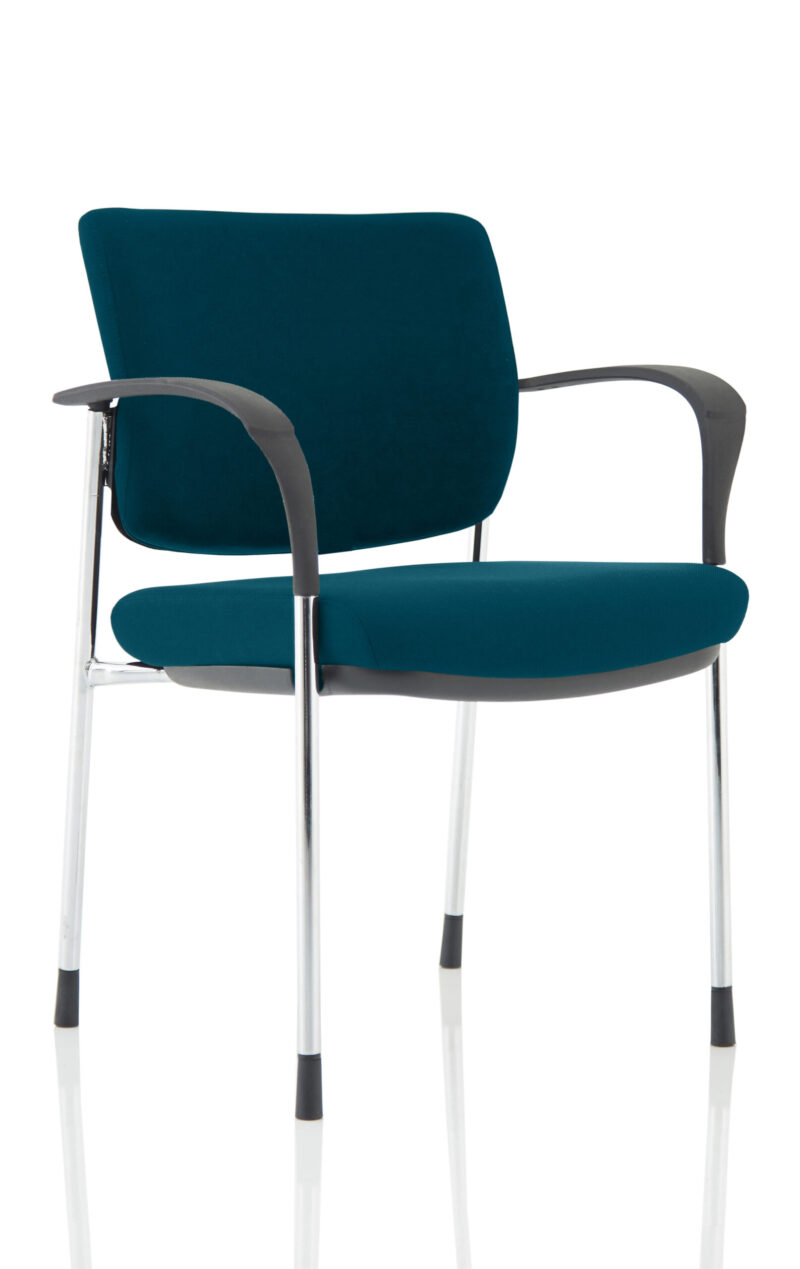 Cambridge Deluxe Medium Back Stacking Visitor Office Chair with Arms - Image 27