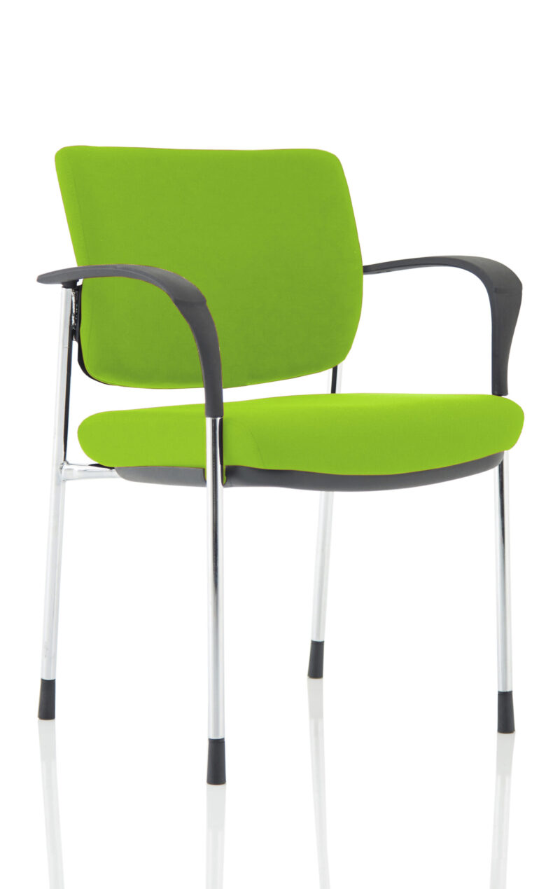 Cambridge Deluxe Medium Back Stacking Visitor Office Chair with Arms - Image 28