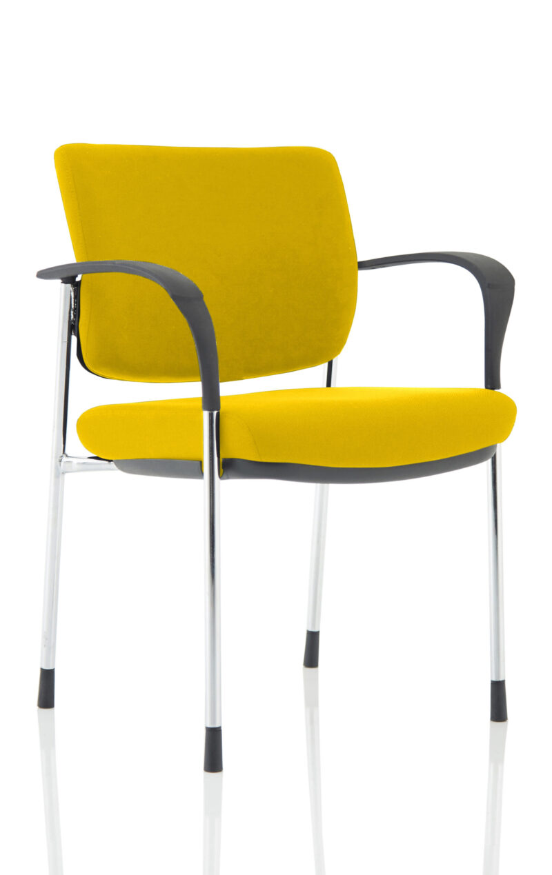 Cambridge Deluxe Medium Back Stacking Visitor Office Chair with Arms - Image 29