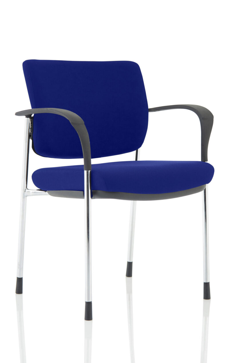 Cambridge Deluxe Medium Back Stacking Visitor Office Chair with Arms - Image 30