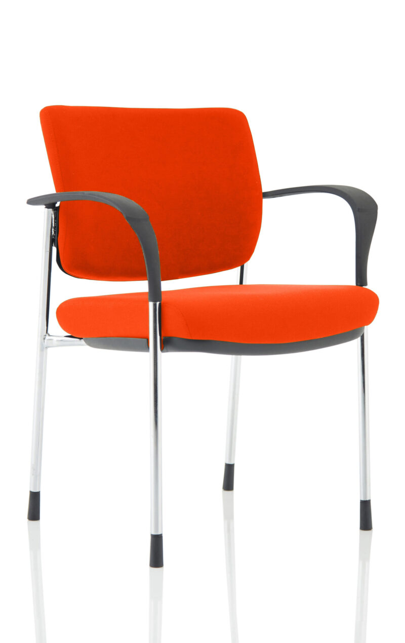 Cambridge Deluxe Medium Back Stacking Visitor Office Chair with Arms - Image 31