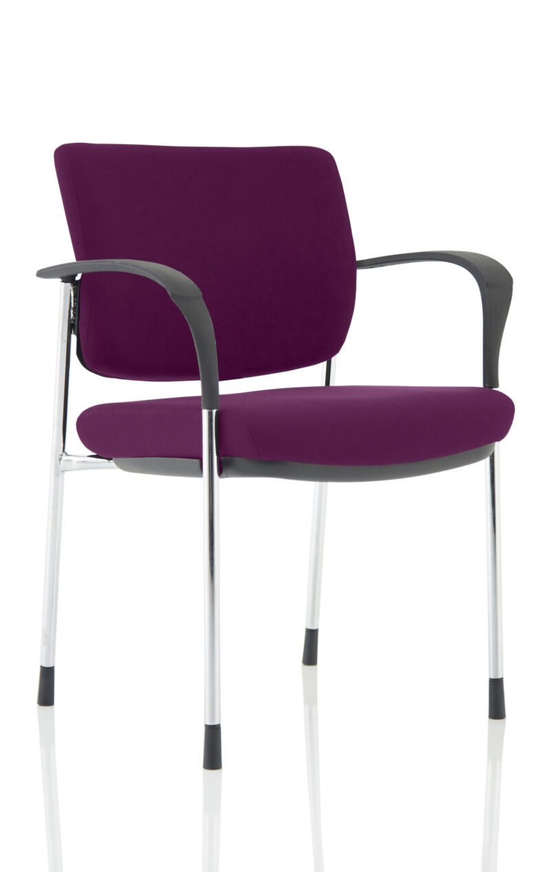 Cambridge Deluxe Medium Back Stacking Visitor Office Chair with Arms - Image 32