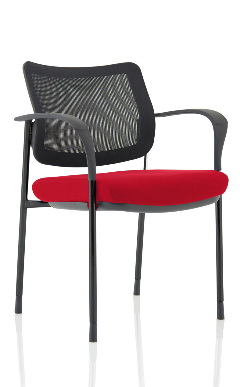 Cambridge Deluxe Medium Back Stacking Visitor Office Chair with Arms - Image 33