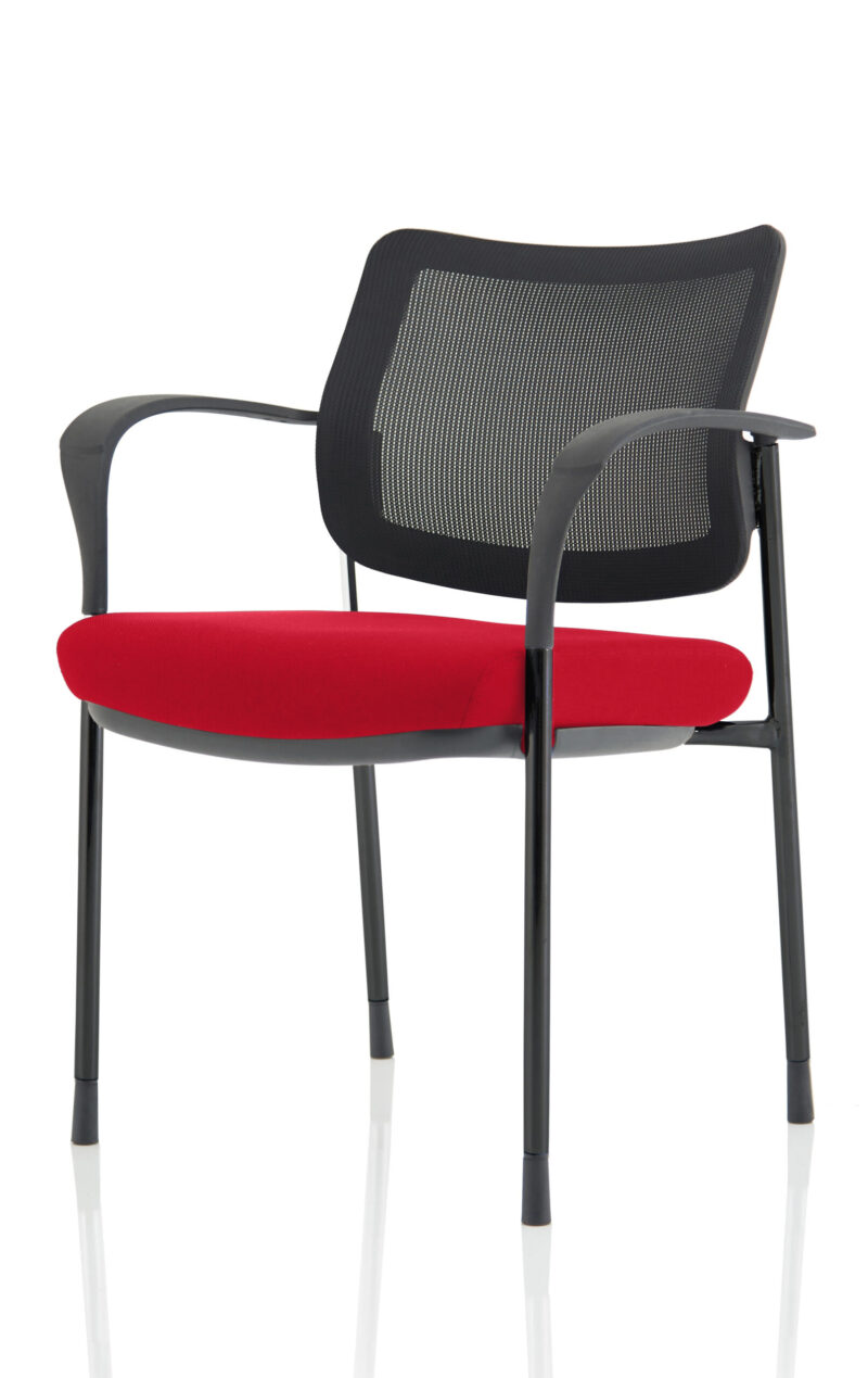 Cambridge Deluxe Medium Back Stacking Visitor Office Chair with Arms - Image 34
