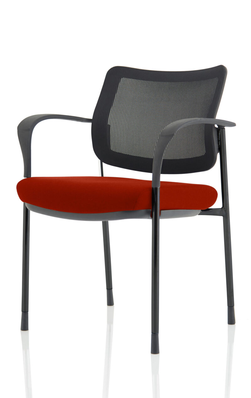 Cambridge Deluxe Medium Back Stacking Visitor Office Chair with Arms - Image 36