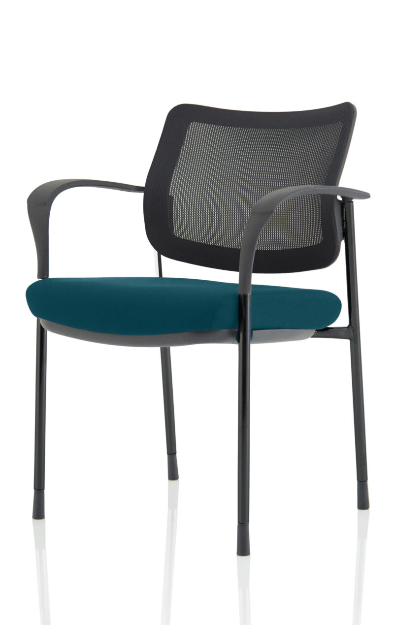 Cambridge Deluxe Medium Back Stacking Visitor Office Chair with Arms - Image 38