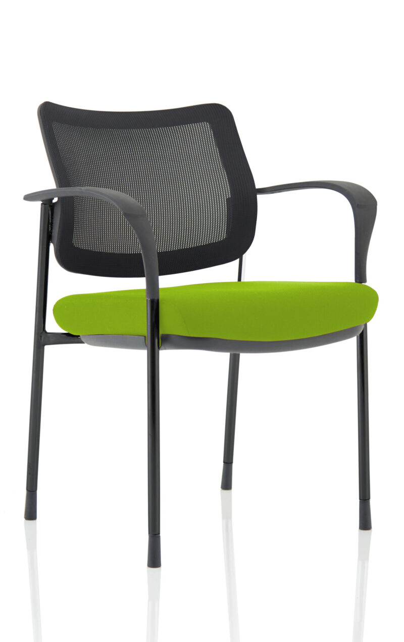 Cambridge Deluxe Medium Back Stacking Visitor Office Chair with Arms - Image 39